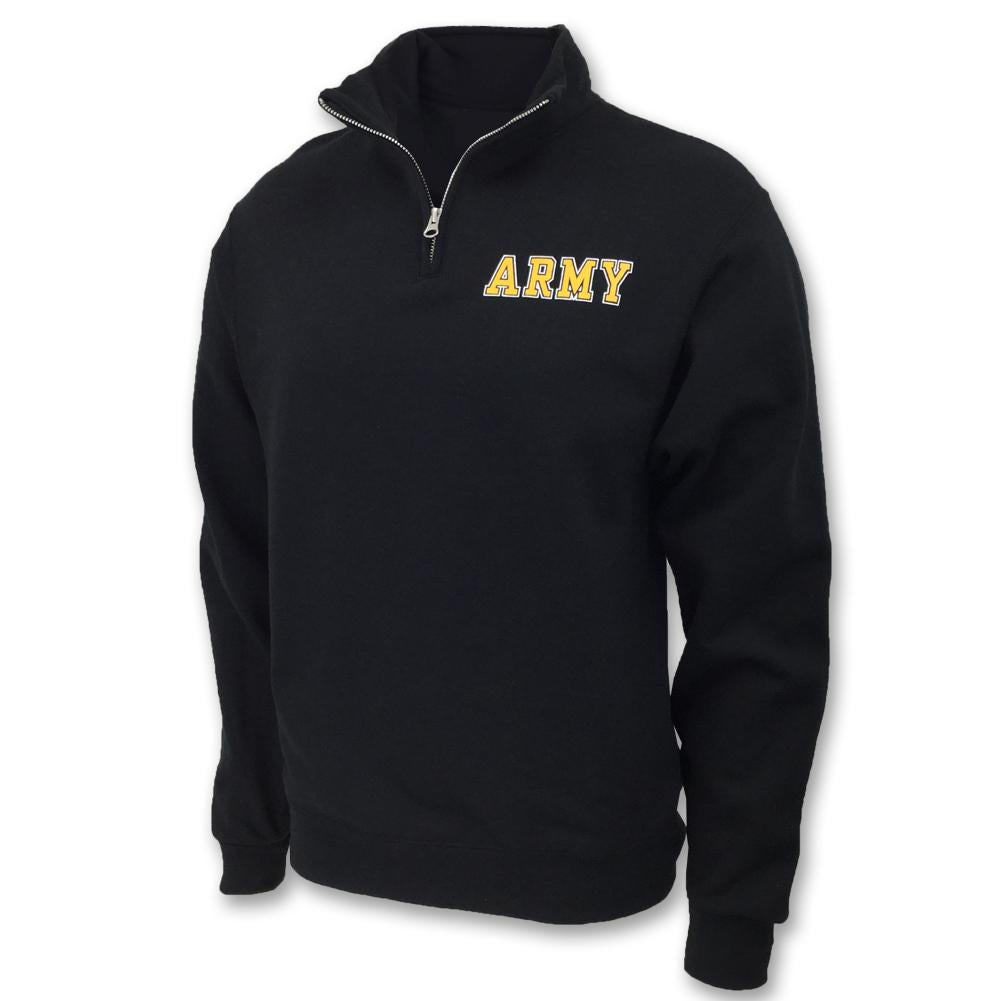 ARMY 1/4 ZIP SWEATSHIRT (BLACK) 2