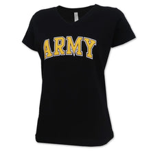 Load image into Gallery viewer, ARMY LADIES ARCH V-NECK T-SHIRT (BLACK) 1