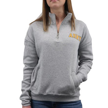 Load image into Gallery viewer, ARMY LADIES DAKOTA QUARTER ZIP PULLOVER (GREY) 4