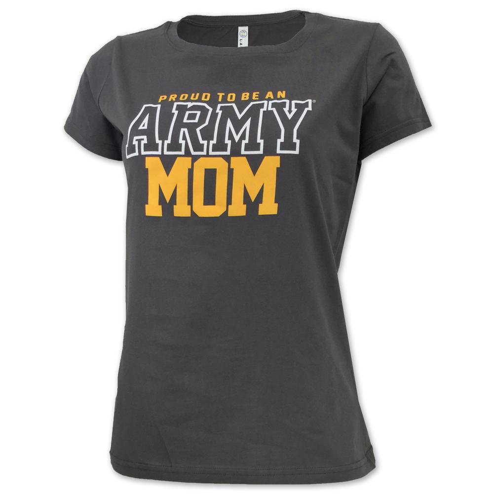 ARMY LADIES PROUD MOM T-SHIRT (GREY) 6