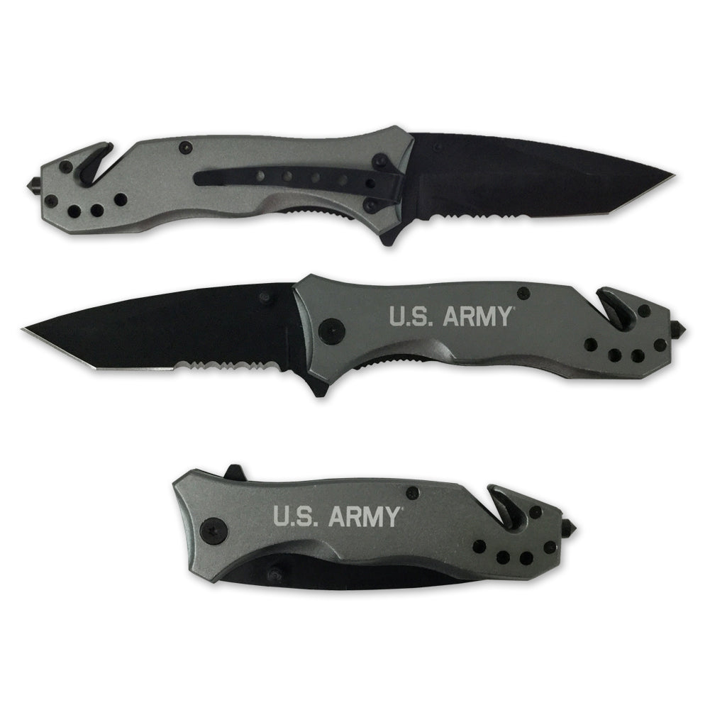 Army Lock Back Knife (Grey)