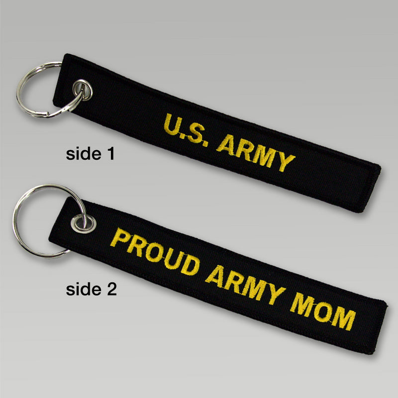 Army Proud Mom Key Chain