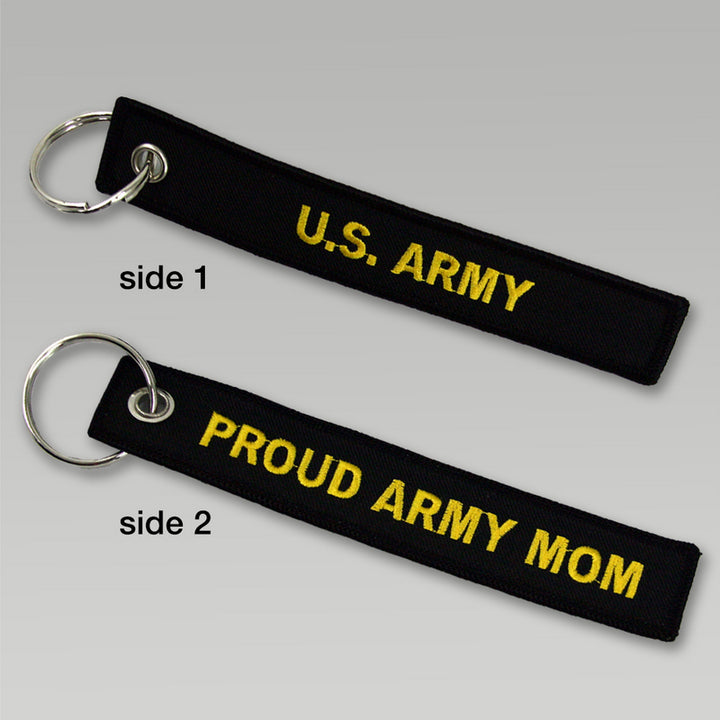 Army Proud Mom Key Chain