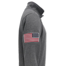 Load image into Gallery viewer, ARMY STAR EMBROIDERED FLEECE 1/4 ZIP (GREY) 2