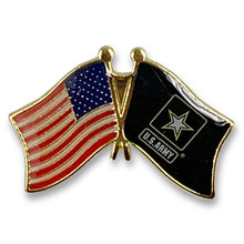 Load image into Gallery viewer, Army Star USA Flag Lapel Pin