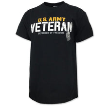 Load image into Gallery viewer, ARMY VETERAN DEFENDER T-SHIRT (BLACK) 4