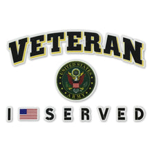 Load image into Gallery viewer, Army Veteran I Served Decal