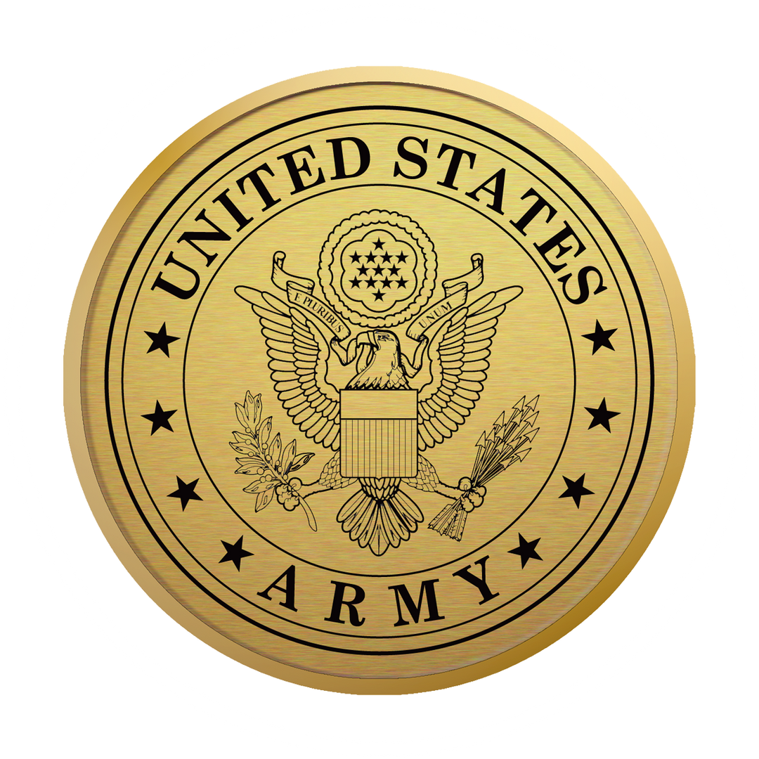 United States Army Gold Engraved Hampshire Certificate Frame (Horizont ...