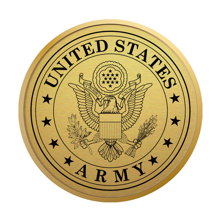 United States Army Gold Engraved Hampshire Certificate Frame (Vertical)*