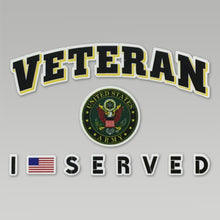 Load image into Gallery viewer, Army Veteran I Served Decal