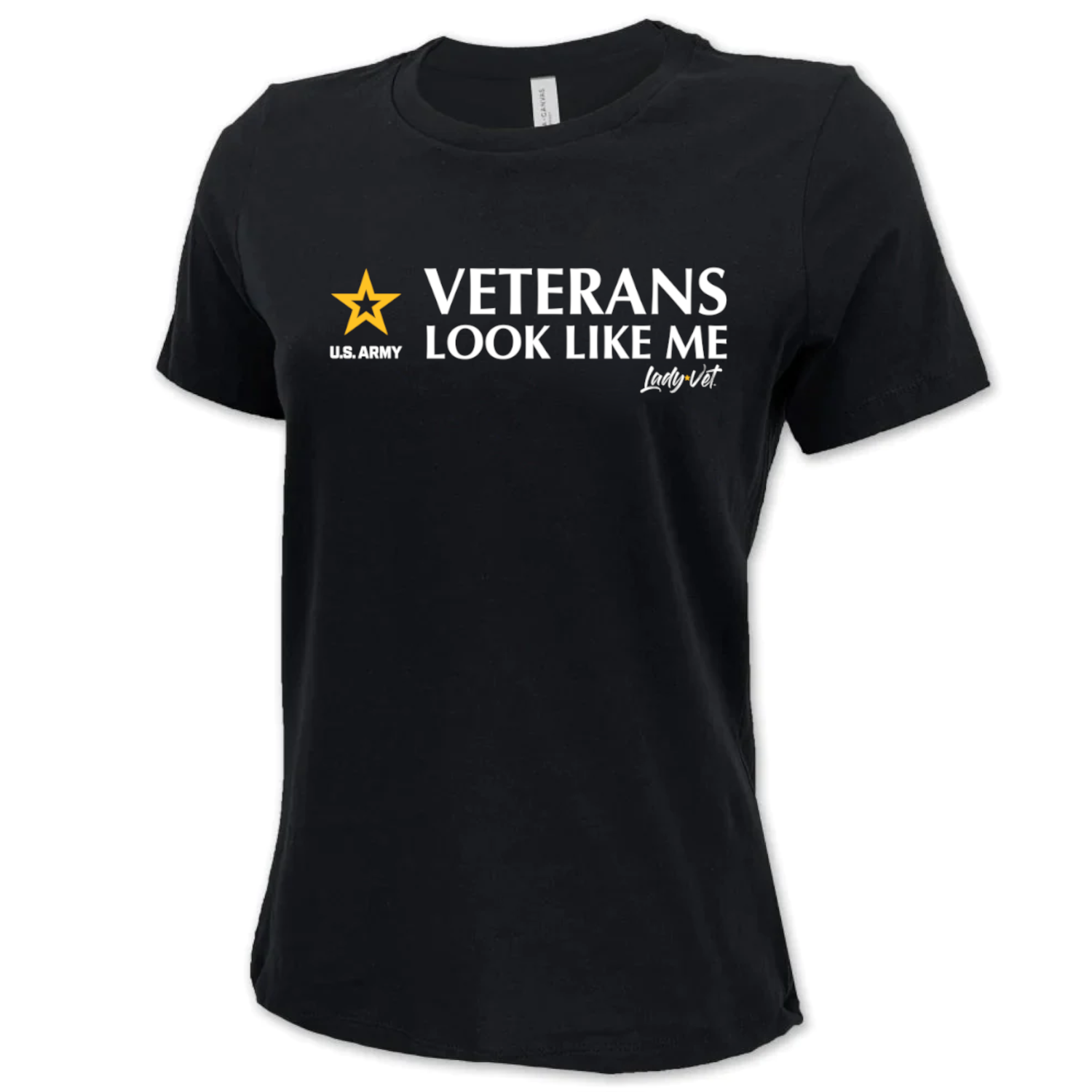 Army Lady Vet Looks Like Me Ladies T-Shirt