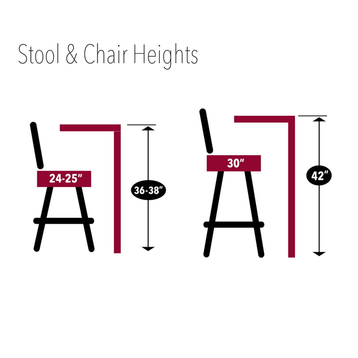 Army Star Stool with Back (Chrome Finish)*