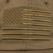 Load image into Gallery viewer, AMERICAN FLAG HAT (COYOTE BROWN) 2