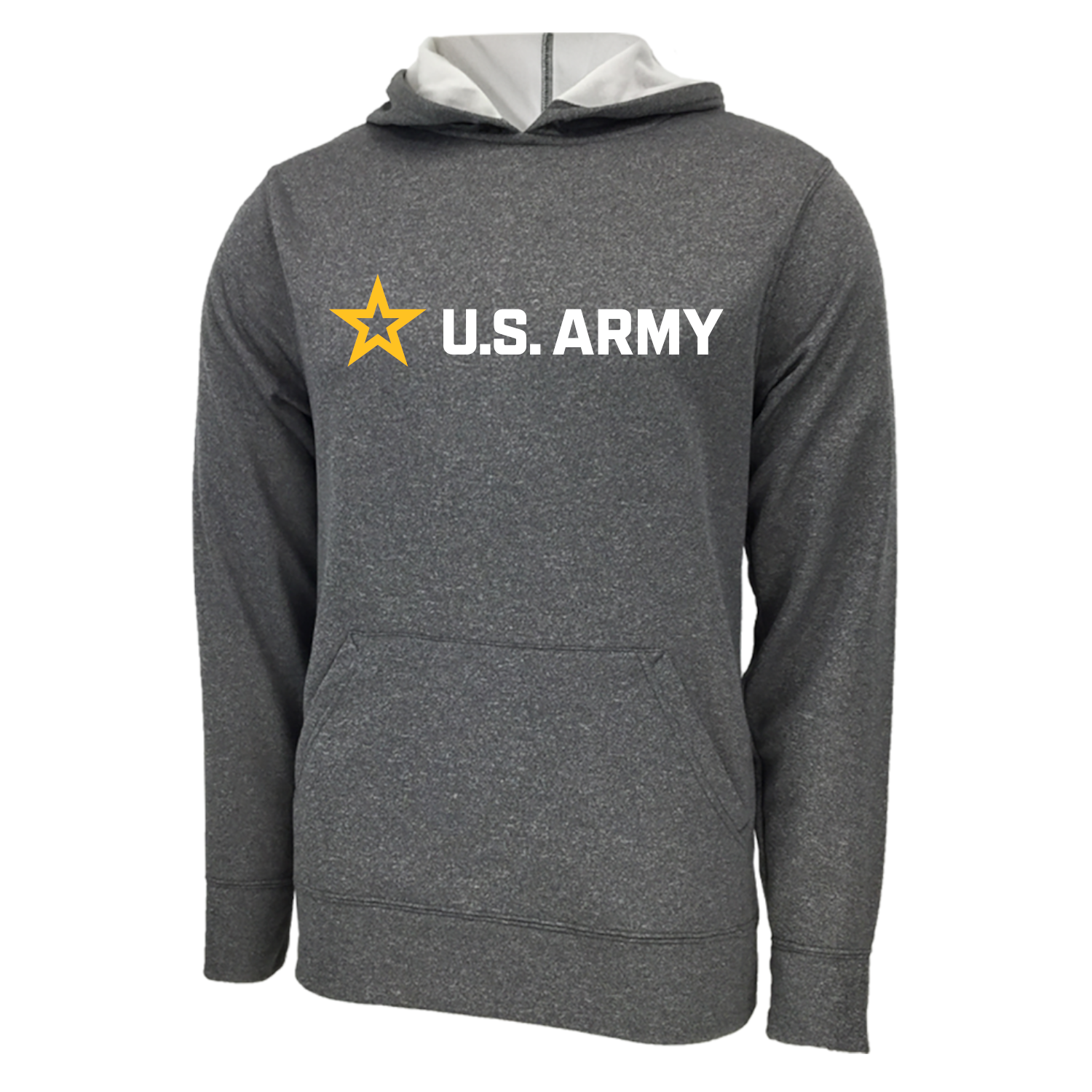 Army Star Full Chest Performance Hood (Grey)