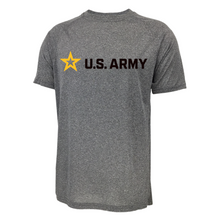 Load image into Gallery viewer, Army Star Full Chest Performance T-Shirt (Grey)