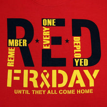 Load image into Gallery viewer, R.E.D. FRIDAY T-SHIRT (RED) 1