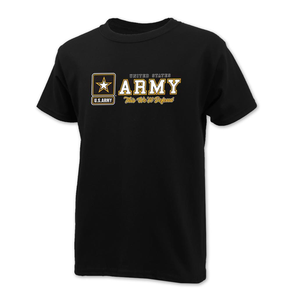 UNITED STATES ARMY YOUTH THIS WE'LL DEFEND T-SHIRT