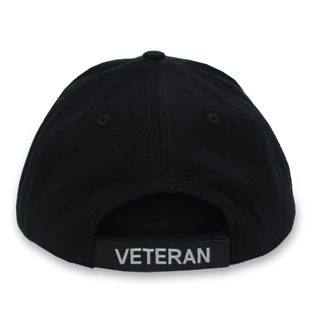 VETERAN FLAG HAT (BLACK) 1