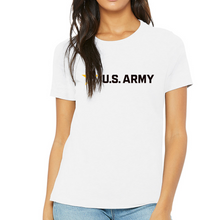 Load image into Gallery viewer, Army Star Ladies Full Chest Logo T-Shirt